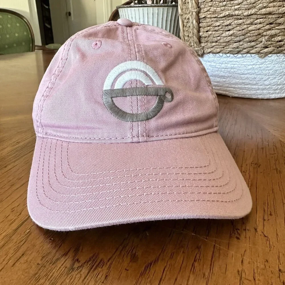 Greater Goods‎ Coffee Baseball Cap Austin TX Dusty Pink Cotton Hat Embroidered - Picture 12 of 12